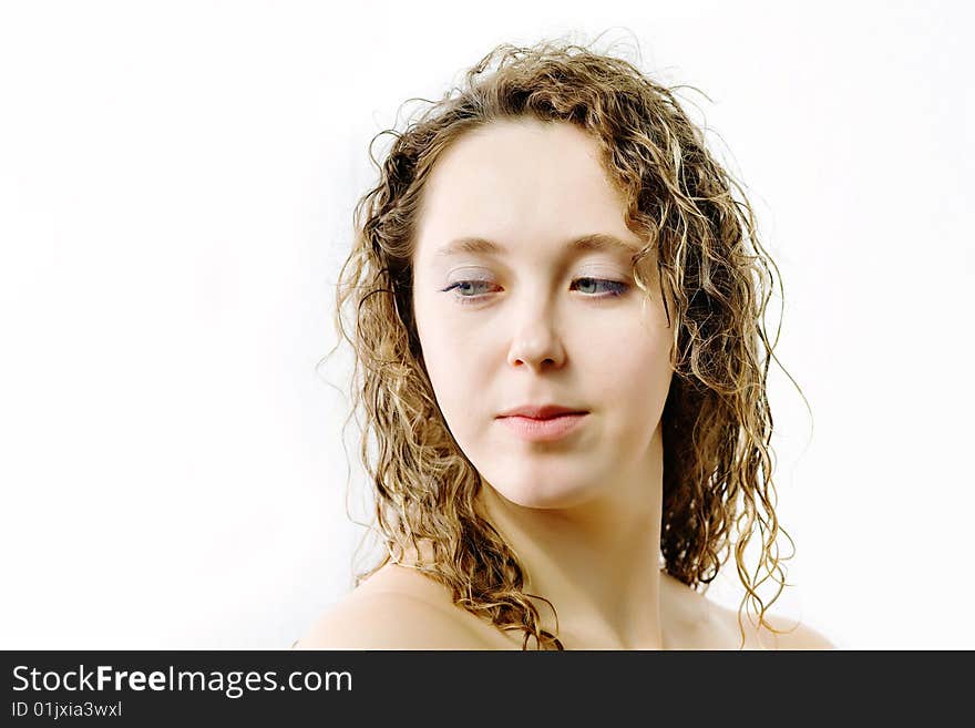 Stock photo: an image of a young beautiful woman. Stock photo: an image of a young beautiful woman