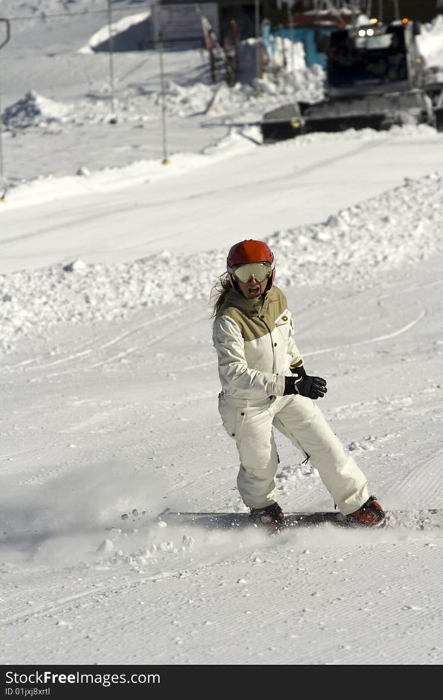 Girl With Red Helmet.