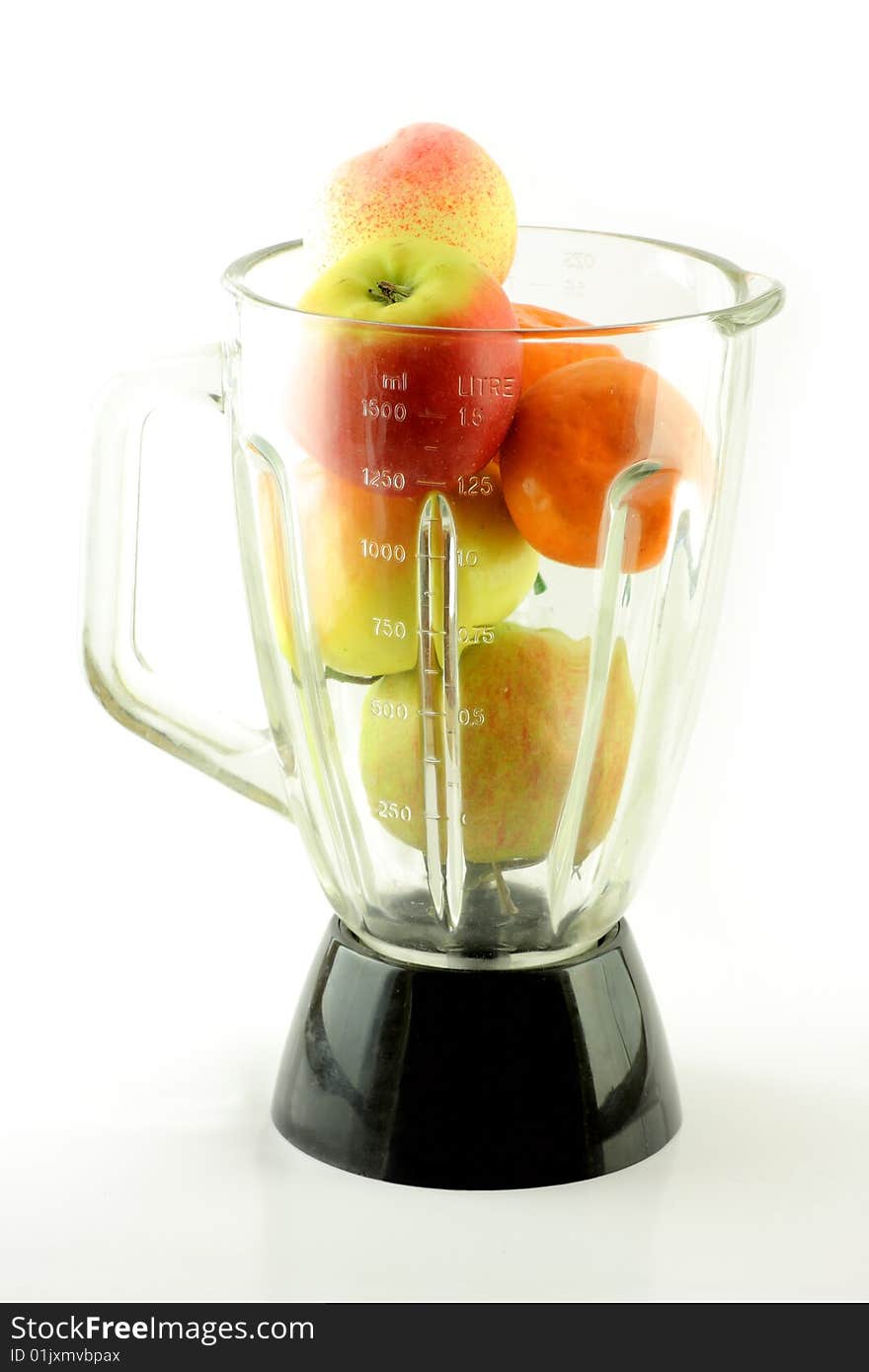 Fruits in mixer