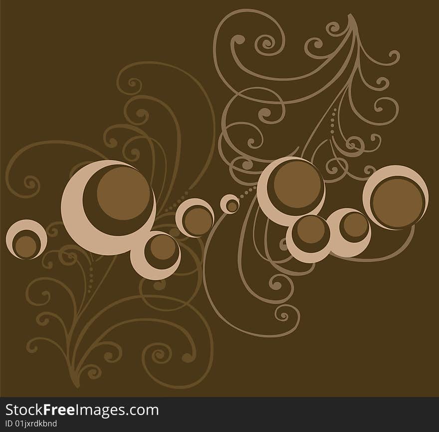 Illustration of a decorative background