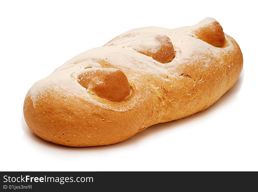 Fresh Italian long loaf isolated