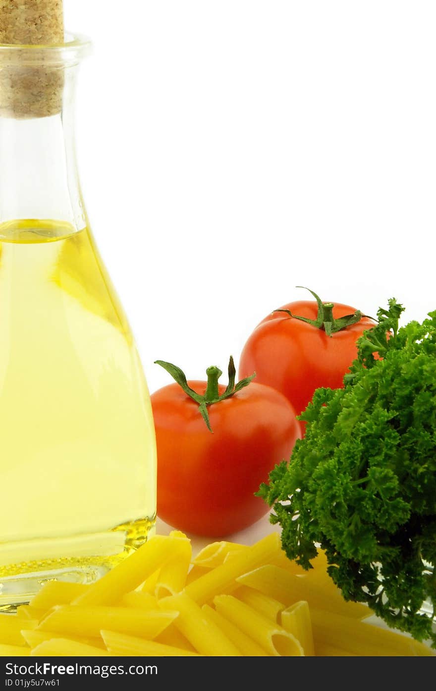 Vegetarian food on a white background. Vegetarian food on a white background