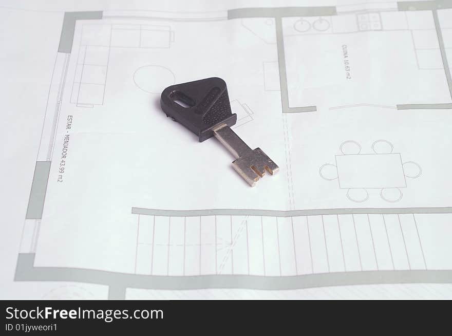 Plans of one family house. Plans of one family house