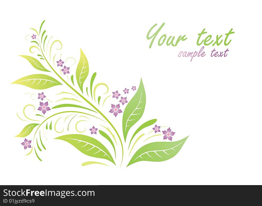 Vector. Floral Background