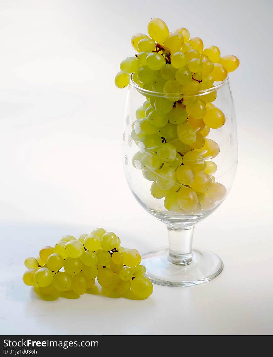 Grapes With Wine Glass