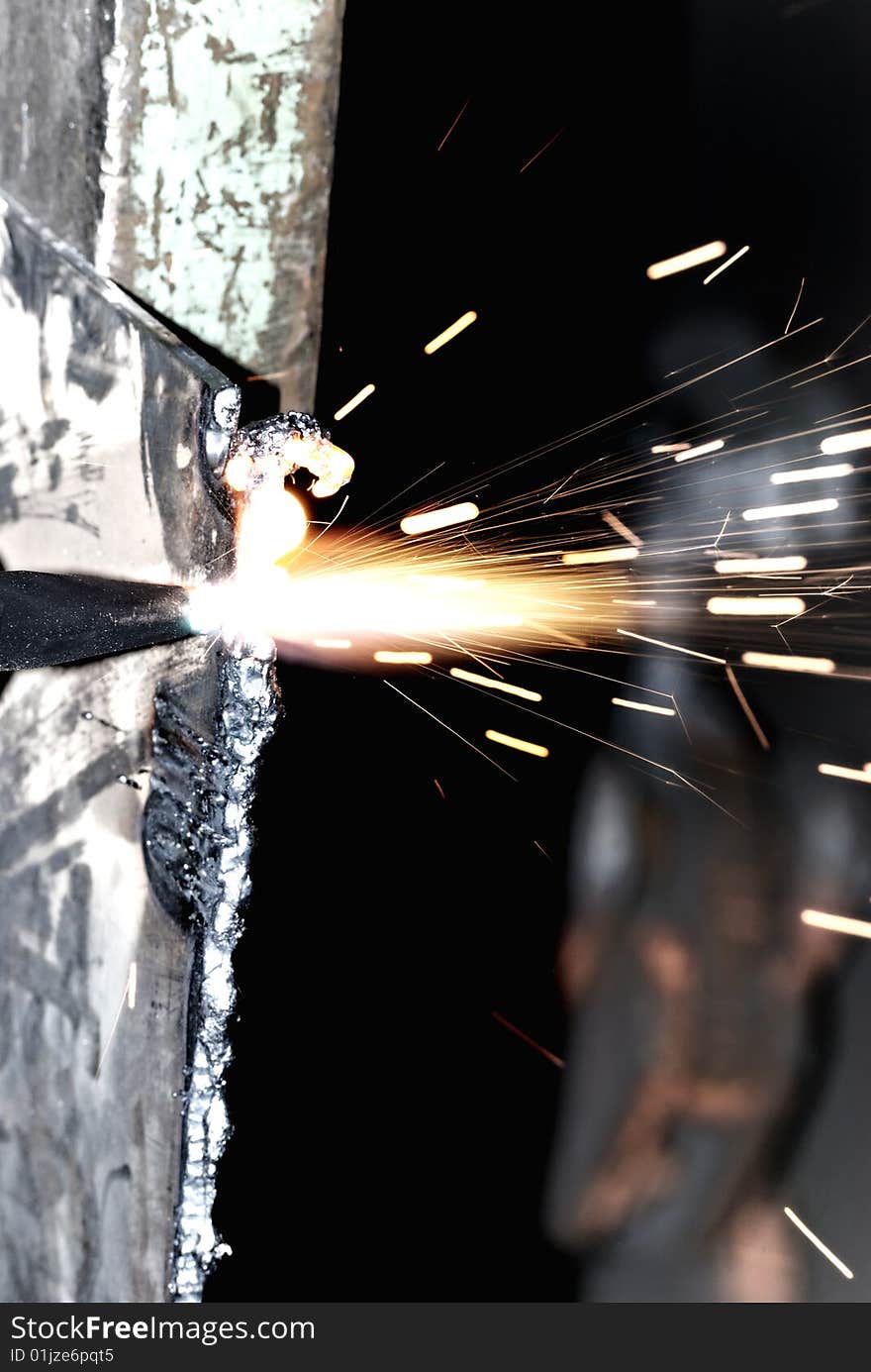 Welder At Work