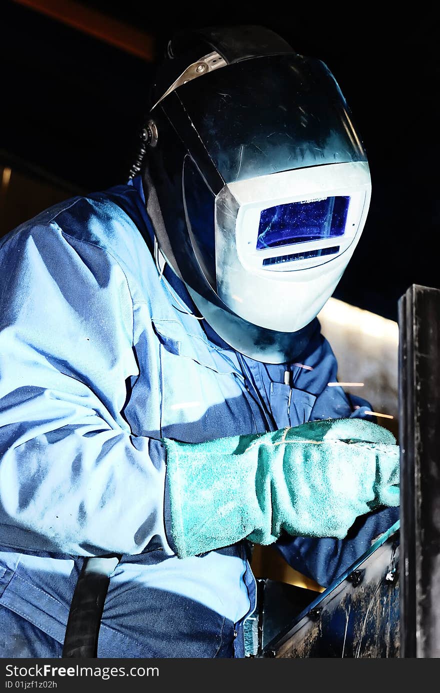 Welder At Work