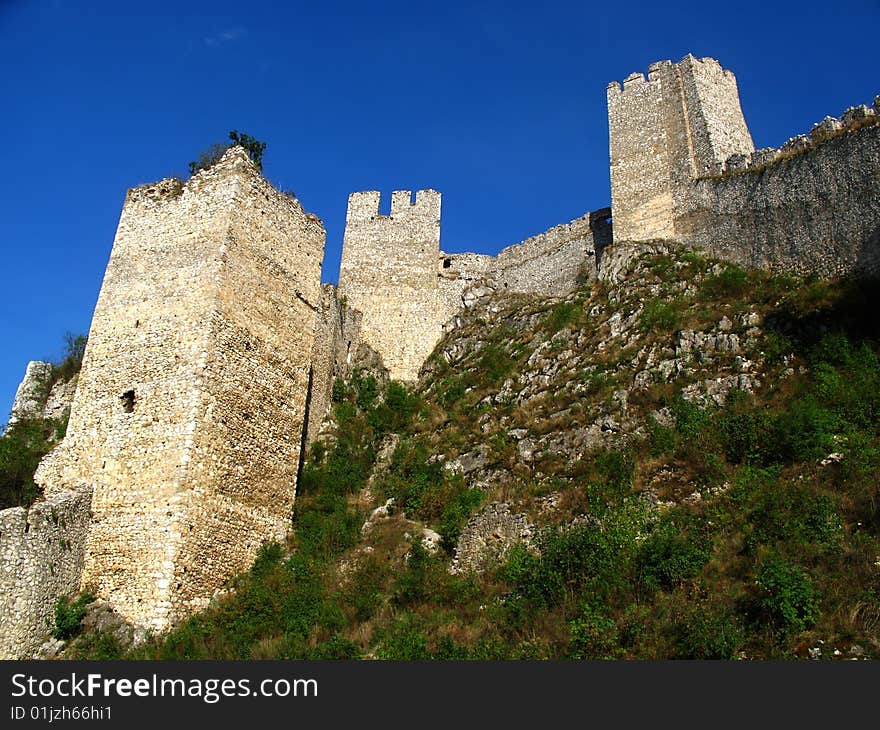 Ancient fortress on the river Danube