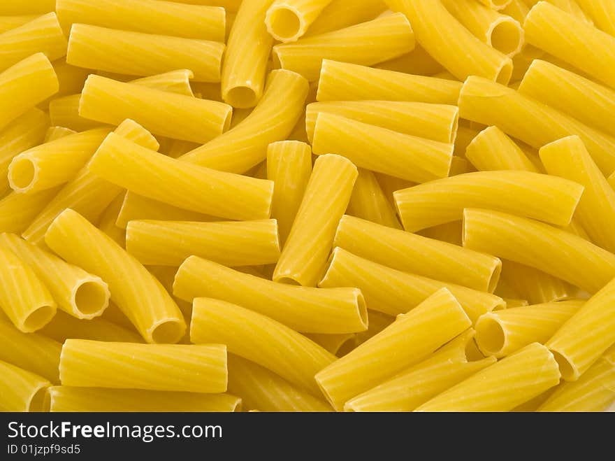 Yellow nice macaroni creating unusual pattern