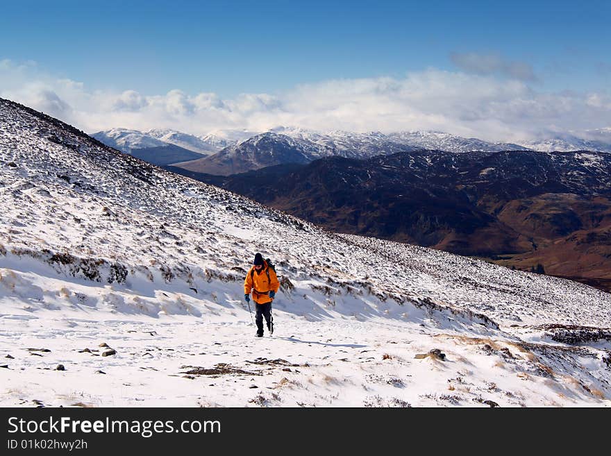 Winter in the Scottish Hills