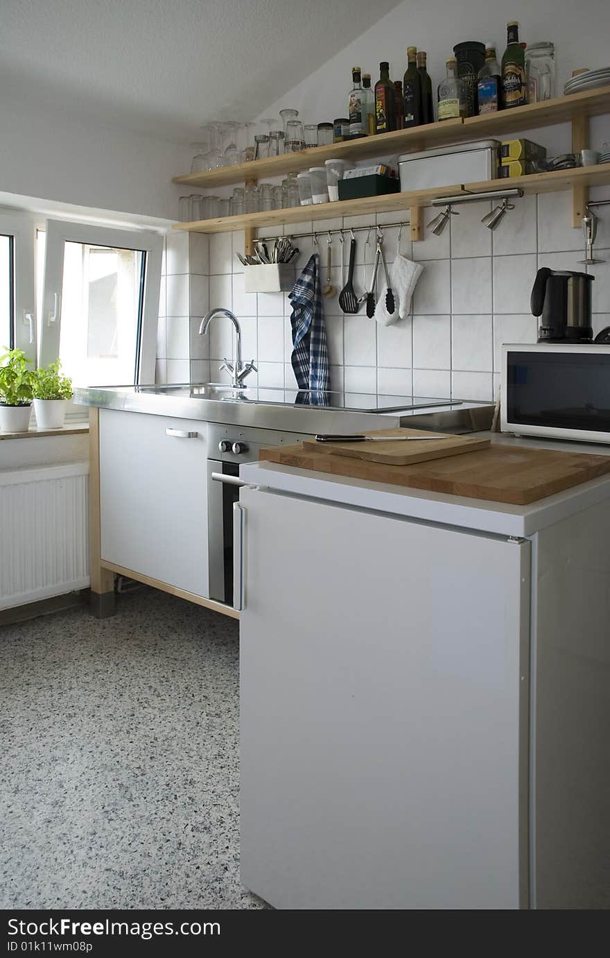 A young and modern kitchen