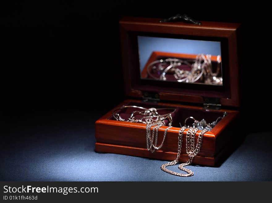 Casket with jewerly