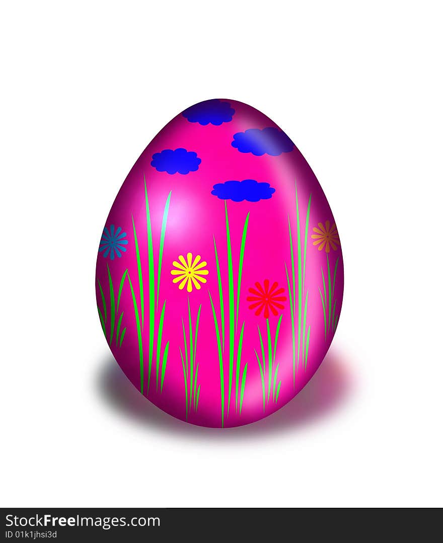 Easter egg is a symbol of the spring Christian festival.