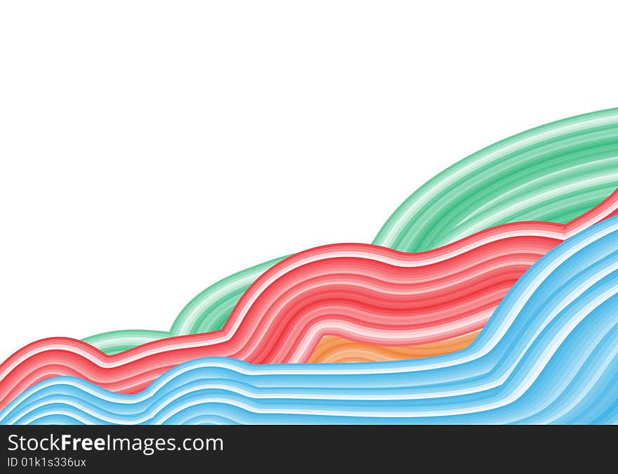 Abstract colourful background with colourful wave in isolate. Abstract colourful background with colourful wave in isolate