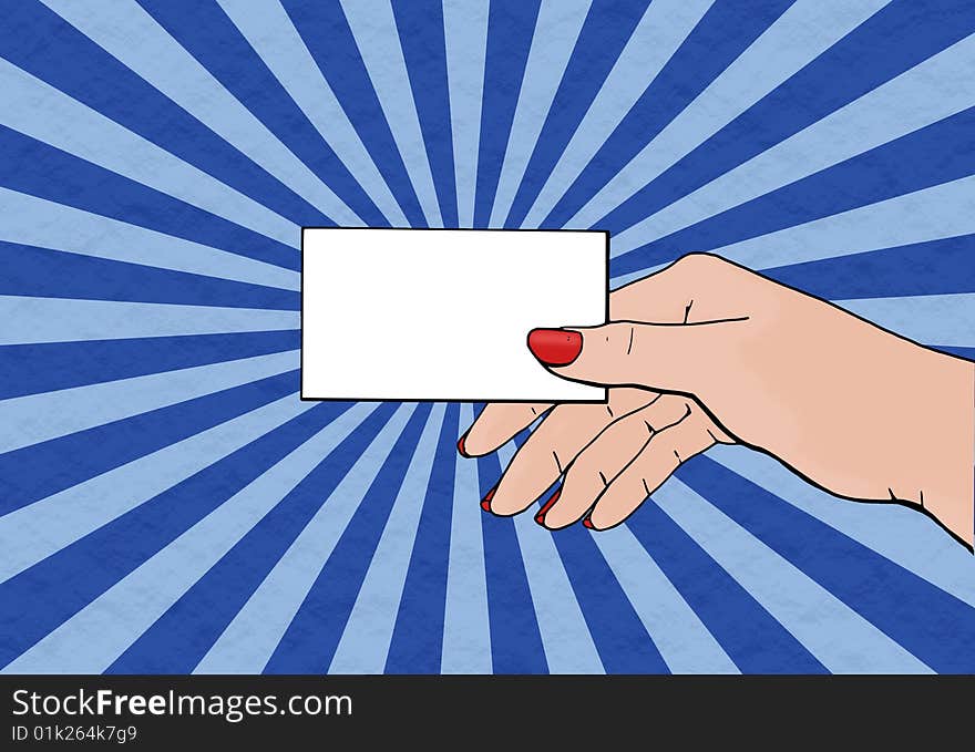 Hand Holding Card