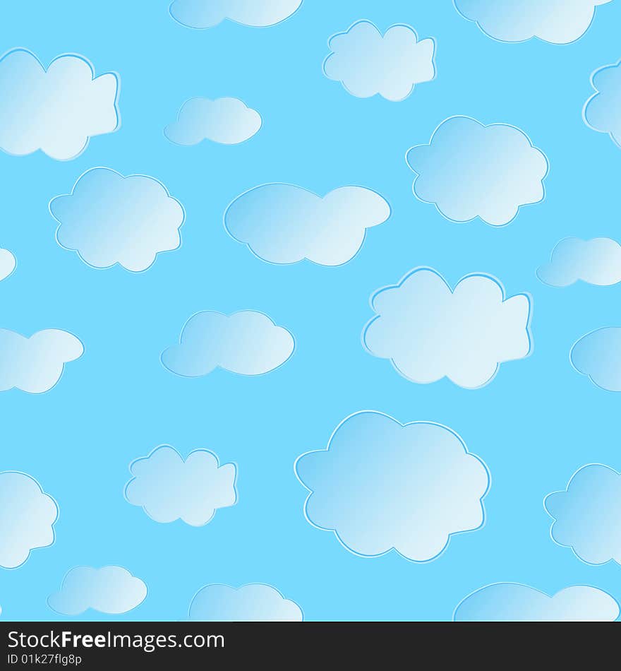 Vector Illustration Of Clouds