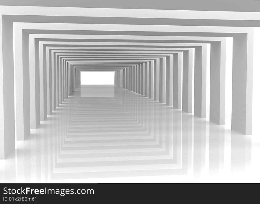 Three dimensional nonexistent abstract tunnel