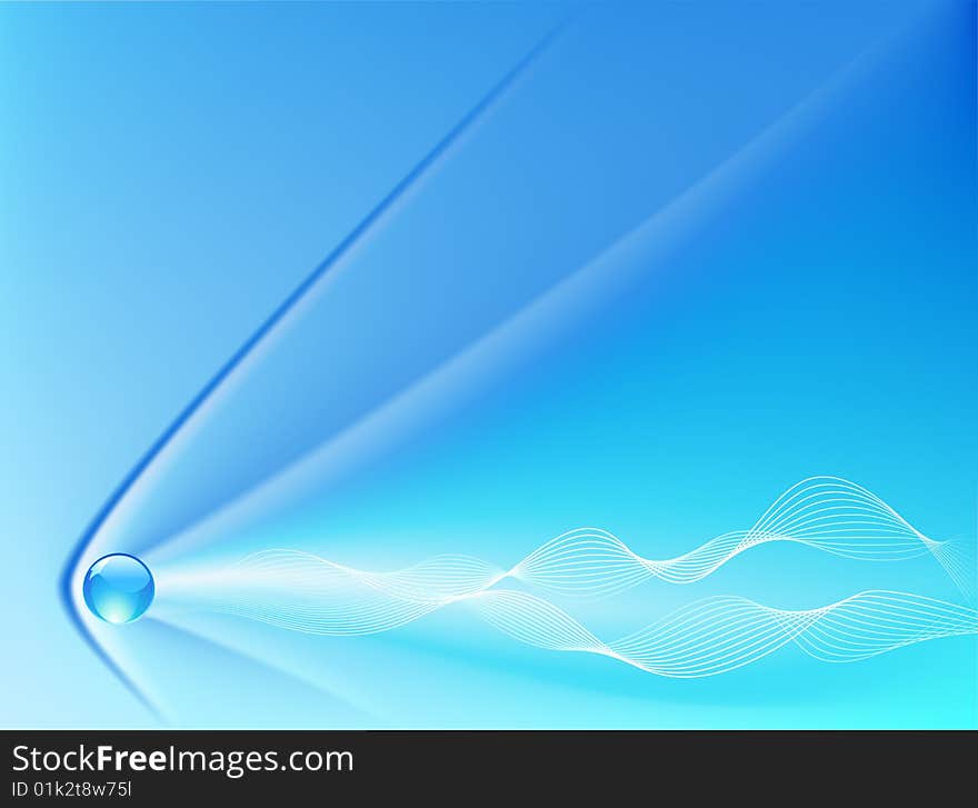 Abstract background in blue colors