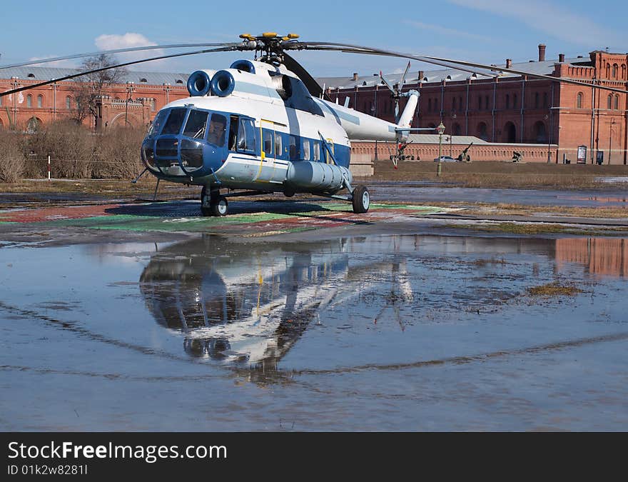 Russian helicopter mi8