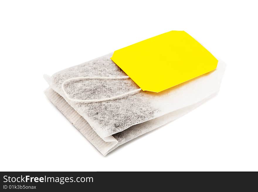 Tea in bags on a white background