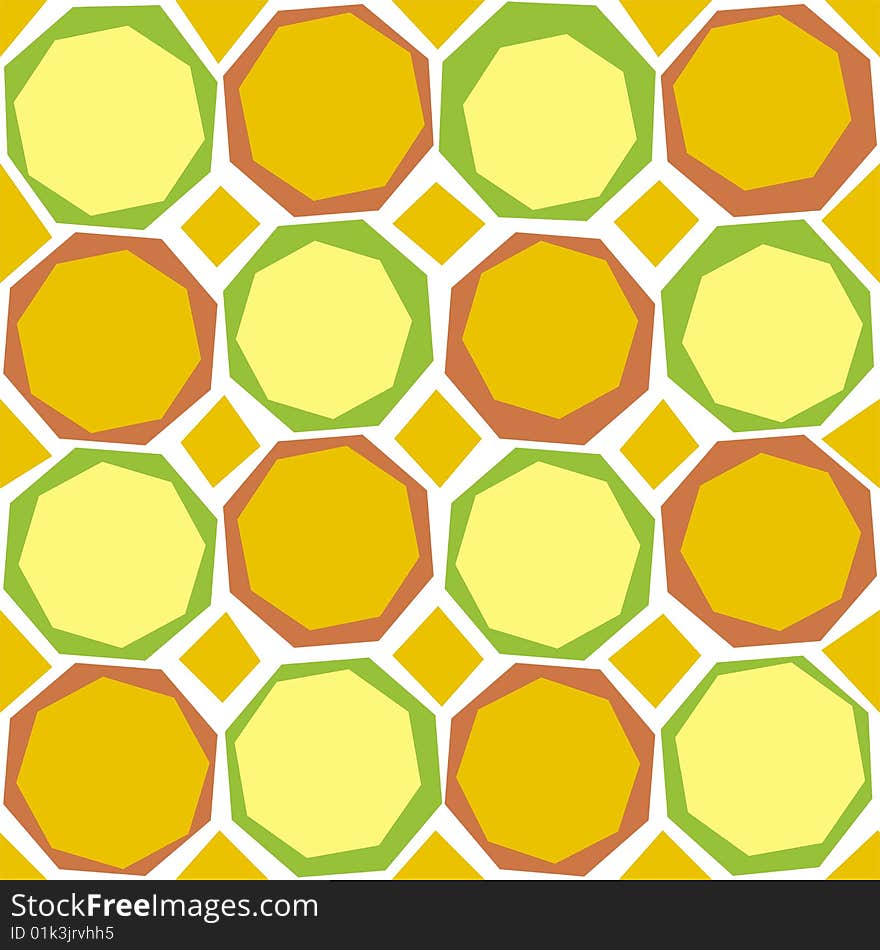 Mosaic, illustration, color vector background, design element, decoration element. Seamless pattern.