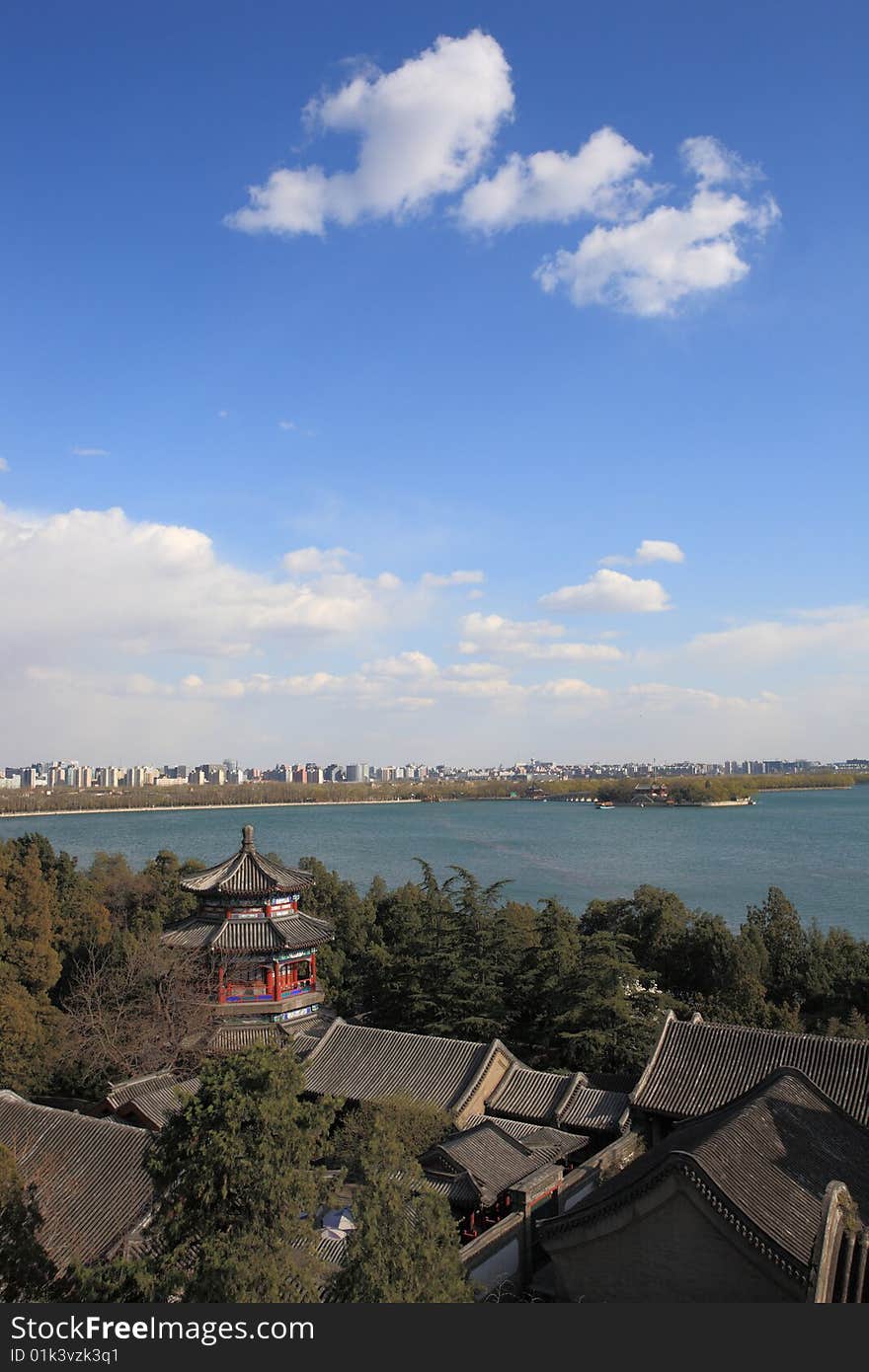 Beautiful landscape in the summer palace,beijing