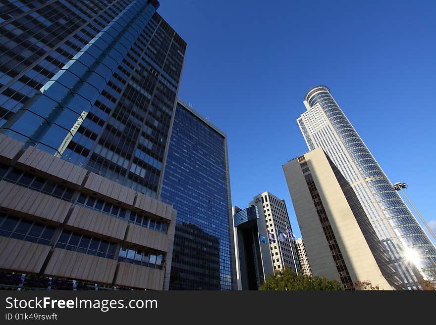 Skyscraper in the center of Tel Aviv