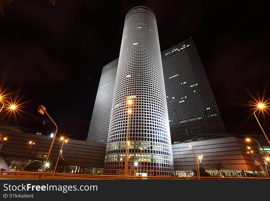 Skyscrapers in the center of Tel Aviv