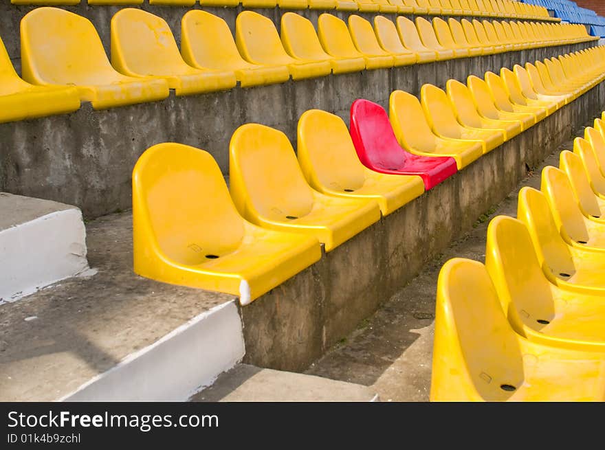 Tribune at stadium.