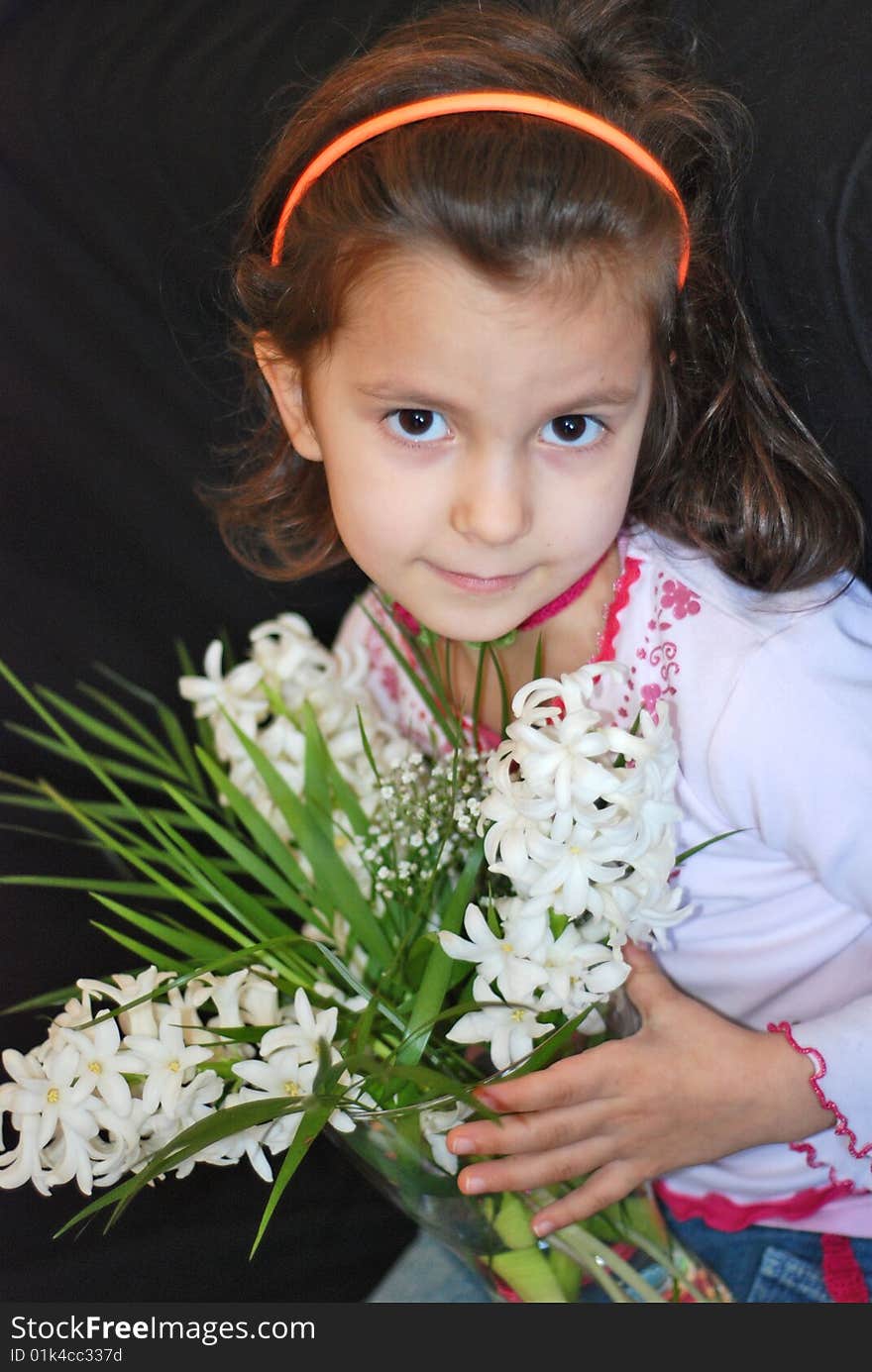 Girl With Flowers