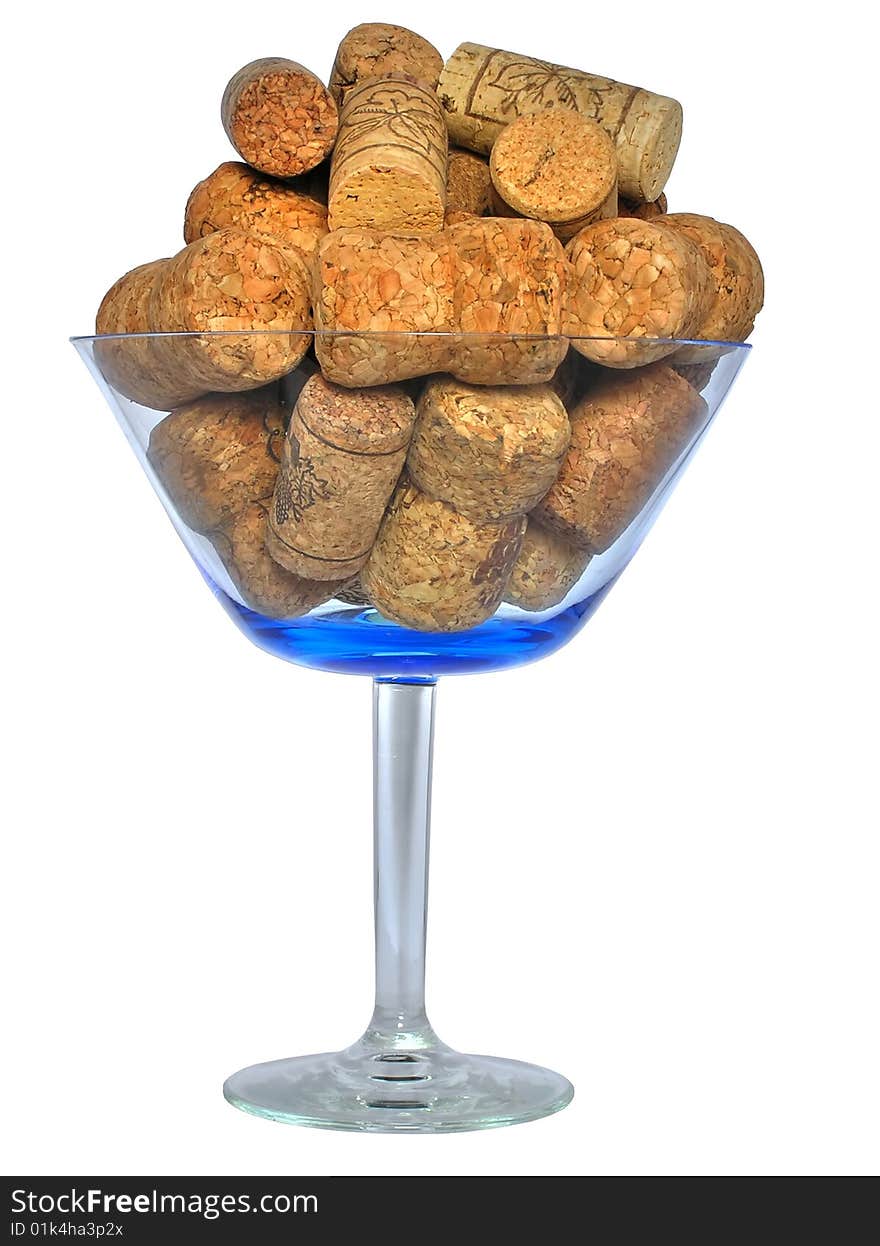 Corks from wine and champagne