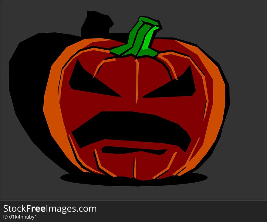 Big Halloween pumpkin