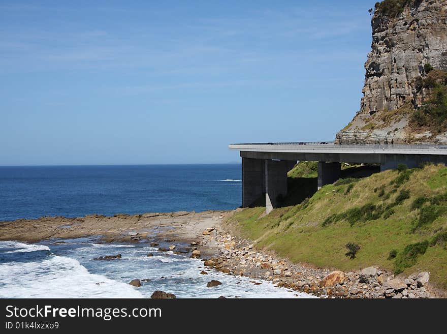 Sea Bridge along the coast south of Sydney