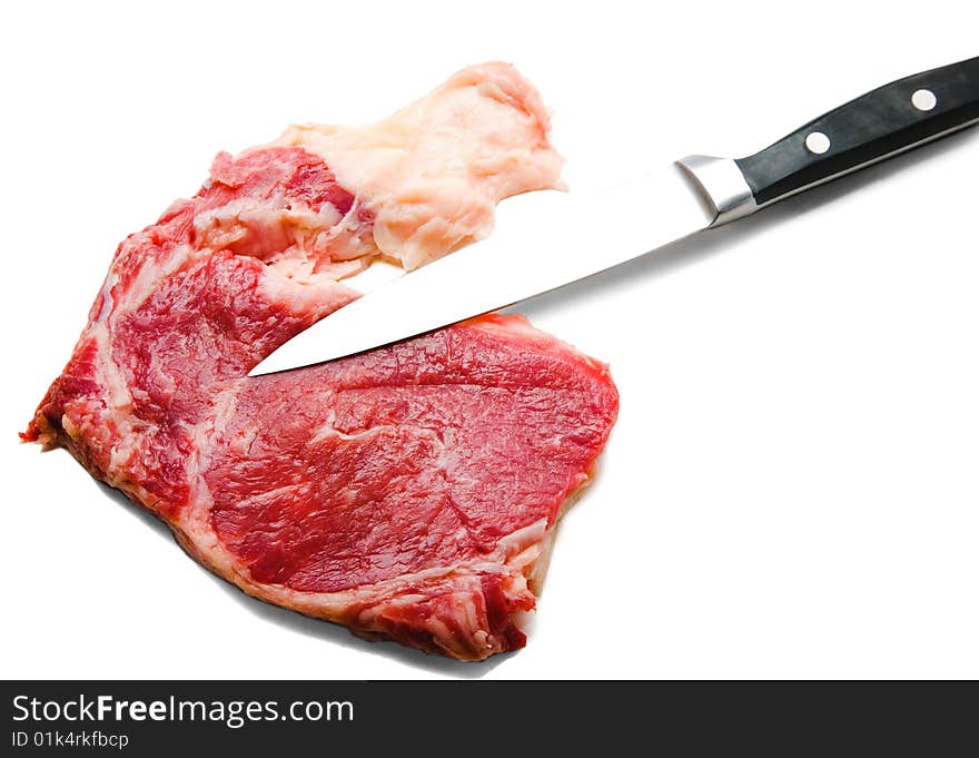 Knife Cutting Beef