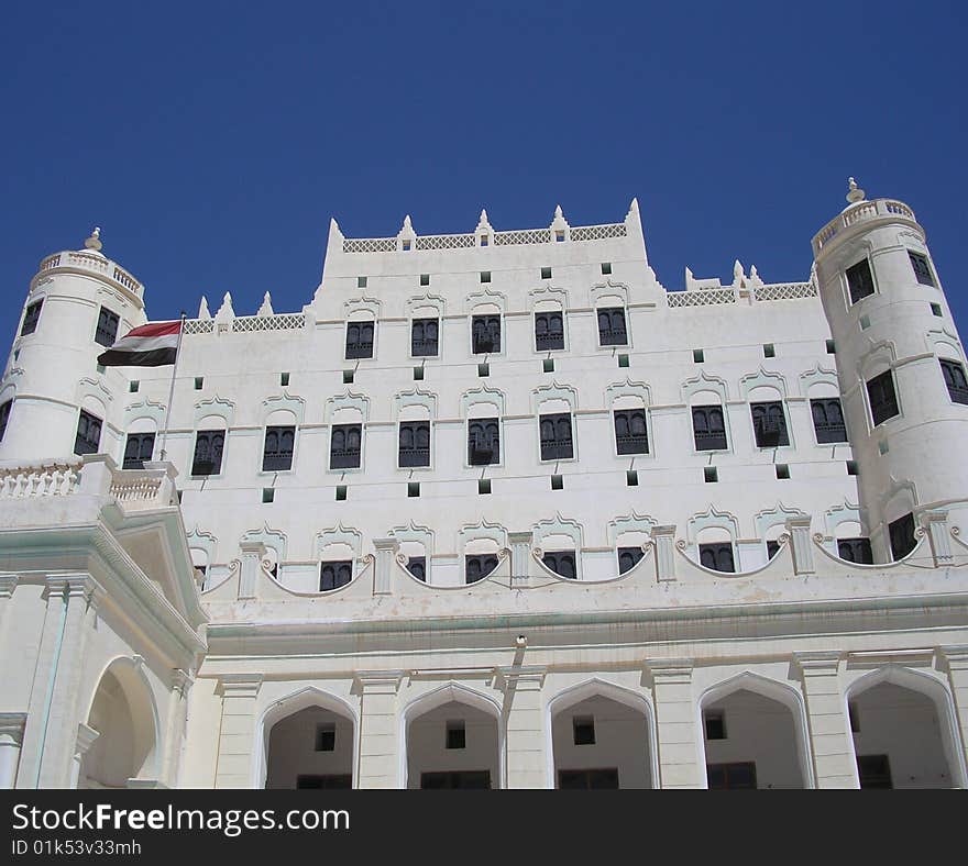 Palace made of mud in Hadramut (Yemen)