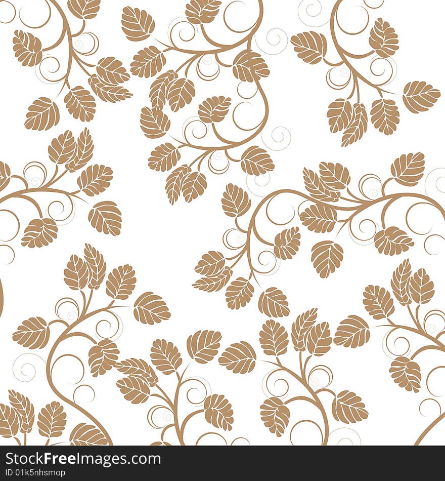 Abstract floral background, vector illustration