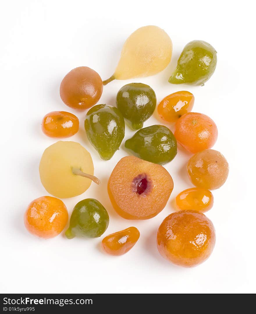 Coloured Candied Fruits