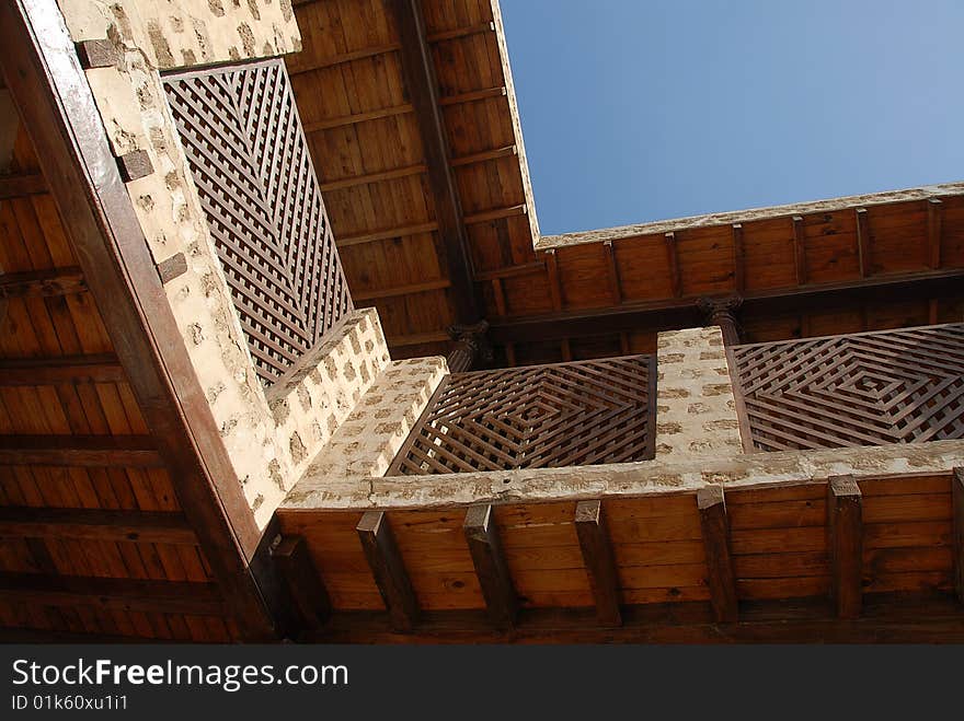 Corner of an ancient house. Corner of an ancient house