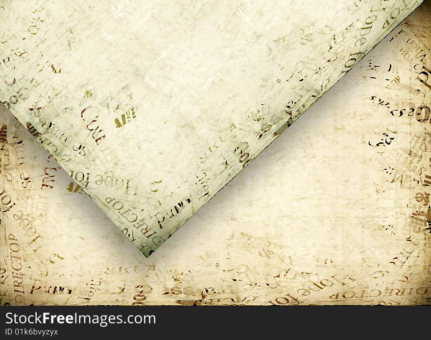 Old textured papers for background