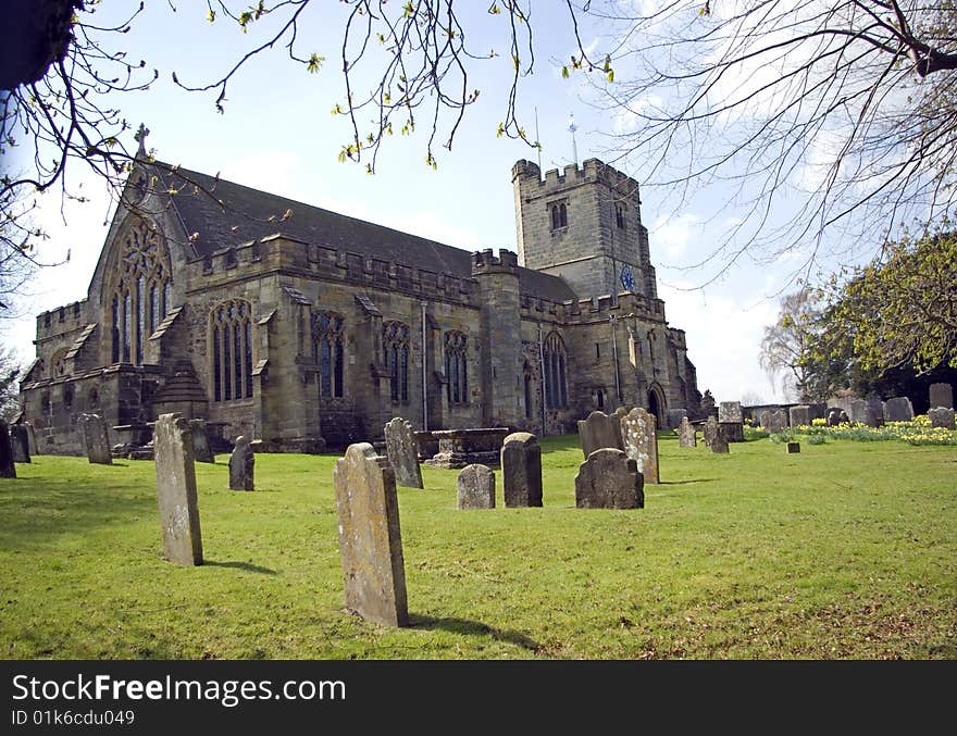 The Parish Church of St Laurence in the village of Hawkhurst Kent England.