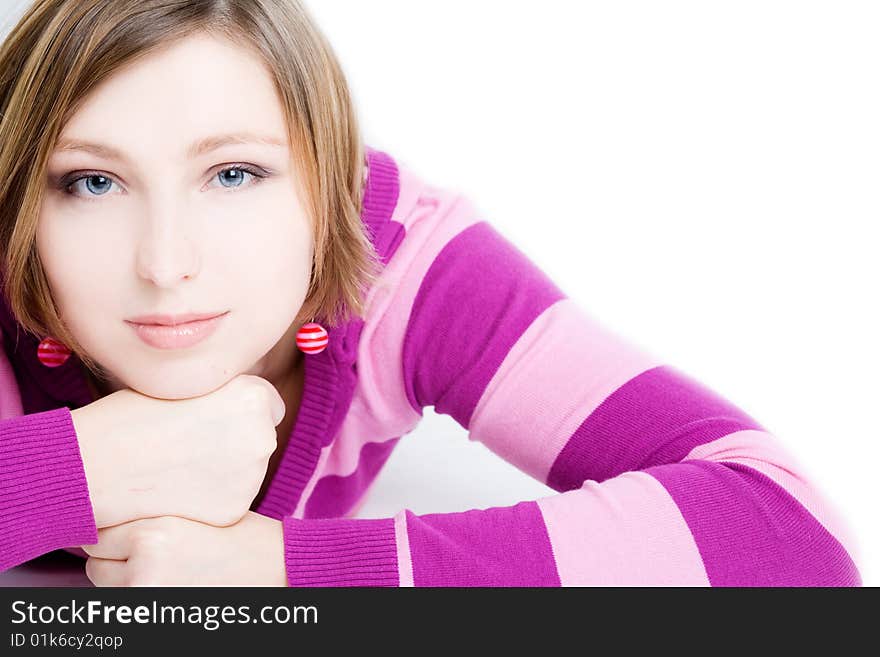 Portrait Of Beautiful Smiling Woman