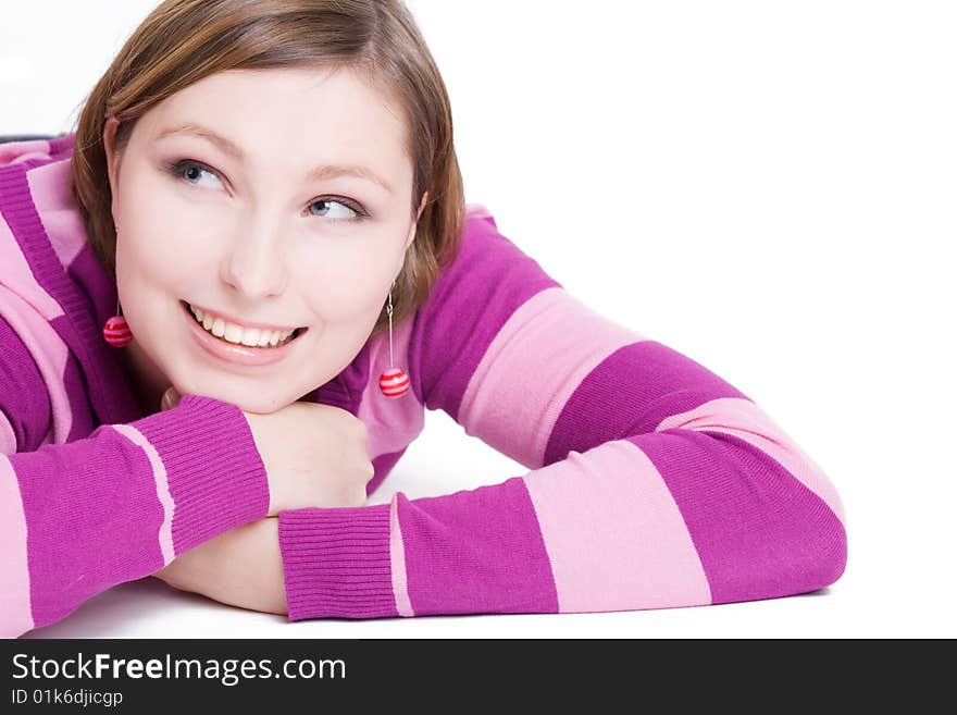 Portrait Of Beautiful Smiling Woman