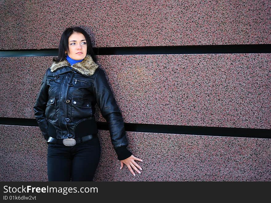 The Girl Near A Wall