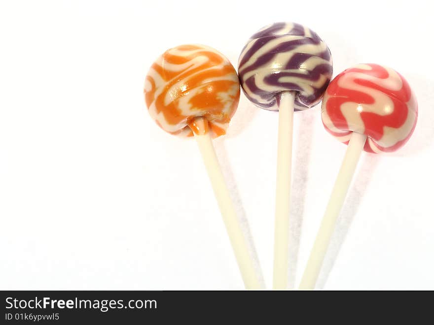 These are some colorful lollipops