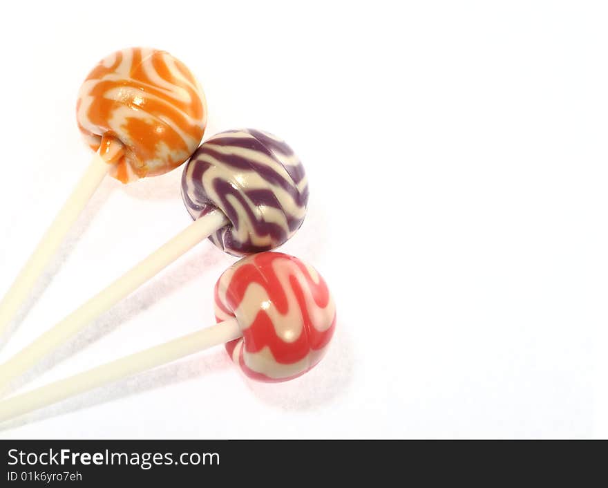 These are some colorful lollipops