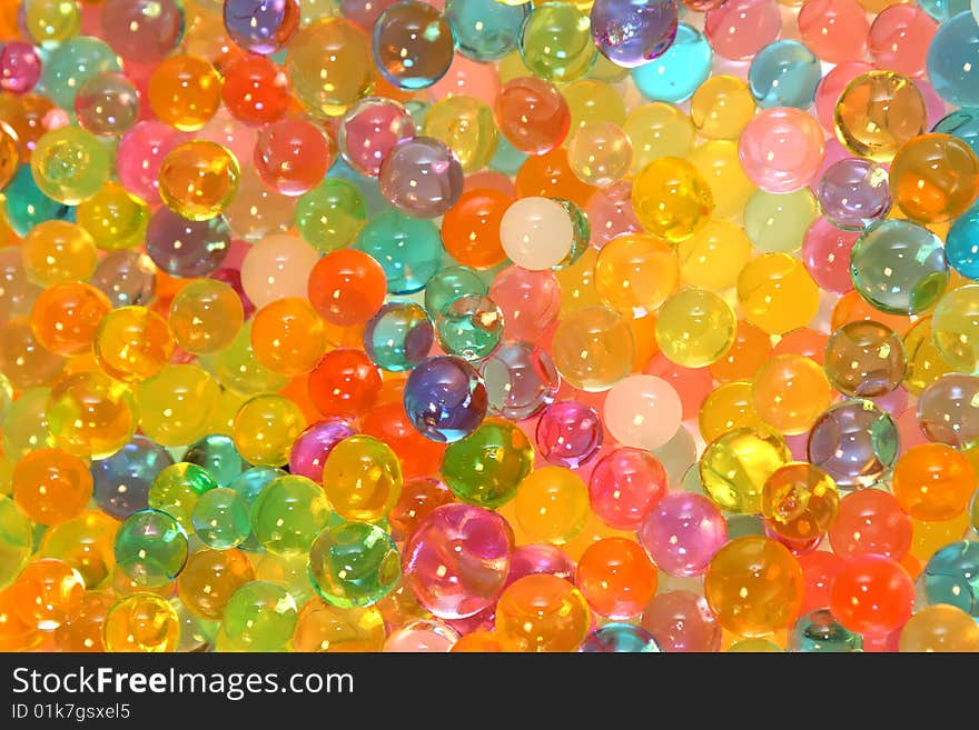 Background made of water colored bubbles