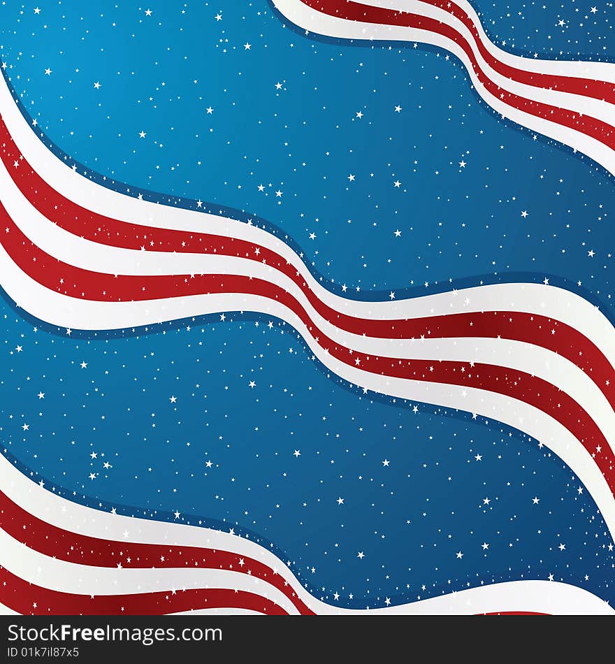 United States Flag Background illustration