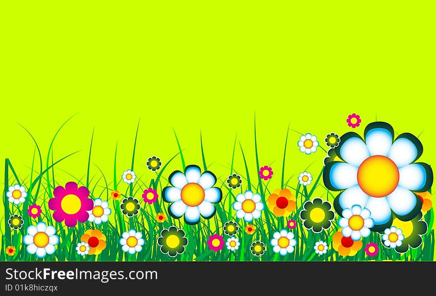 Floral background with place for your text