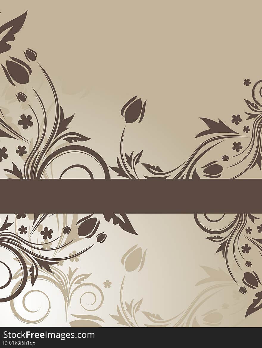 Floral background with place for your text