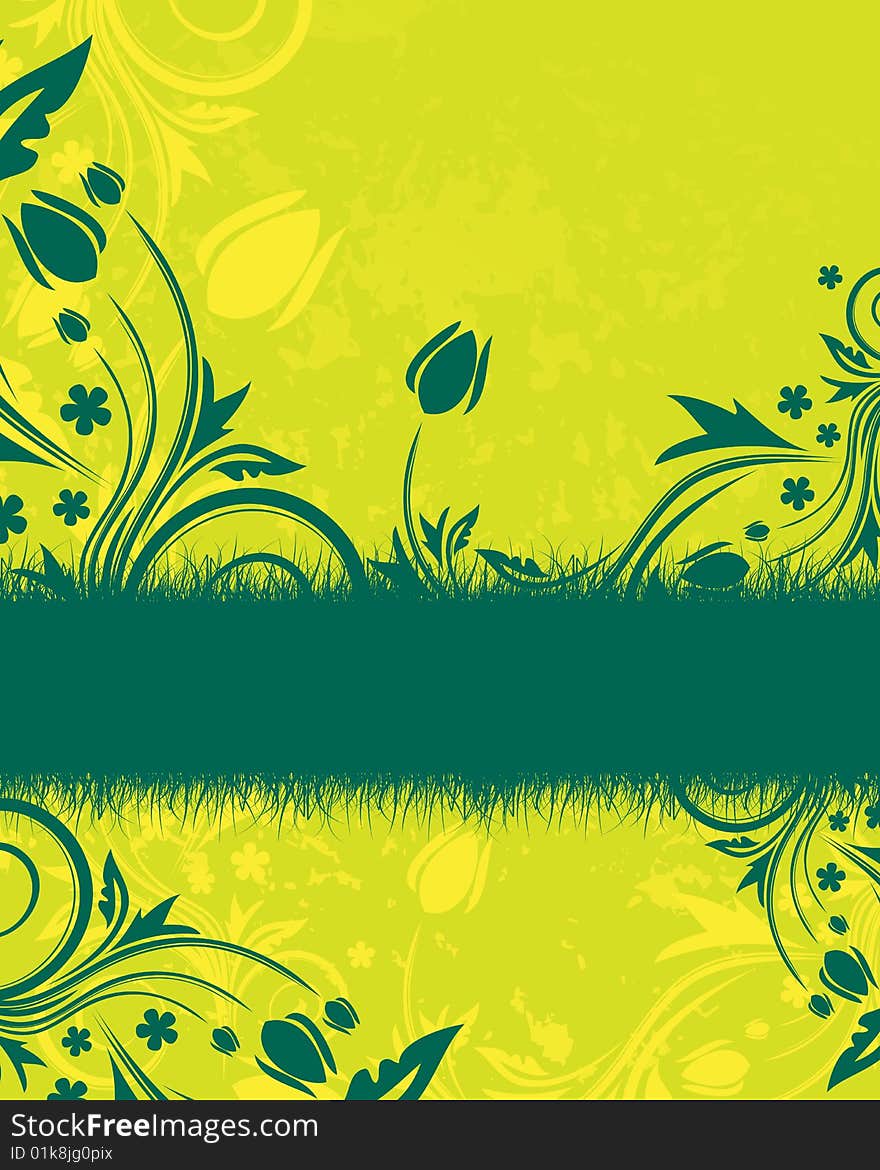 Floral background with place for your text. Floral background with place for your text